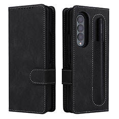 Coque Portefeuille Livre Cuir Etui Clapet BY3 pour Samsung Galaxy Z Fold4 5G Noir