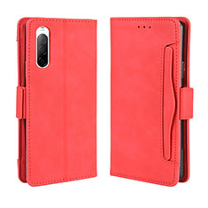 Coque Portefeuille Livre Cuir Etui Clapet BY3 pour Sony Xperia 10 II Rouge