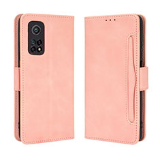 Coque Portefeuille Livre Cuir Etui Clapet BY3 pour Xiaomi Mi 10T 5G Rose