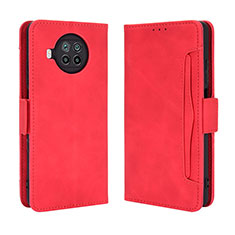 Coque Portefeuille Livre Cuir Etui Clapet BY3 pour Xiaomi Mi 10T Lite 5G Rouge
