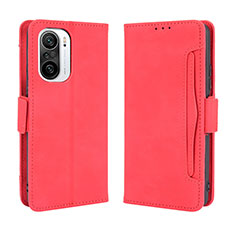 Coque Portefeuille Livre Cuir Etui Clapet BY3 pour Xiaomi Mi 11X 5G Rouge