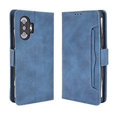 Coque Portefeuille Livre Cuir Etui Clapet BY3 pour Xiaomi Poco F3 GT 5G Bleu