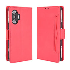 Coque Portefeuille Livre Cuir Etui Clapet BY3 pour Xiaomi Poco F3 GT 5G Rouge