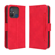 Coque Portefeuille Livre Cuir Etui Clapet BY3 pour Xiaomi Redmi 12C 4G Rouge