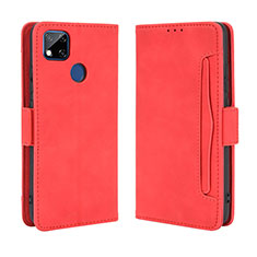 Coque Portefeuille Livre Cuir Etui Clapet BY3 pour Xiaomi Redmi 9C Rouge