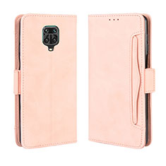 Coque Portefeuille Livre Cuir Etui Clapet BY3 pour Xiaomi Redmi Note 9 Pro Rose