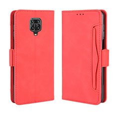 Coque Portefeuille Livre Cuir Etui Clapet BY3 pour Xiaomi Redmi Note 9 Pro Rouge