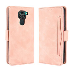 Coque Portefeuille Livre Cuir Etui Clapet BY3 pour Xiaomi Redmi Note 9 Rose