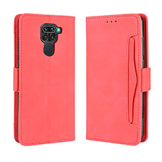 Coque Portefeuille Livre Cuir Etui Clapet BY3 pour Xiaomi Redmi Note 9 Rouge