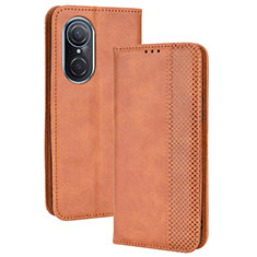 Coque Portefeuille Livre Cuir Etui Clapet BY4 pour Huawei Honor 50 SE 5G Marron