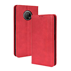 Coque Portefeuille Livre Cuir Etui Clapet BY4 pour Nokia G300 5G Rouge