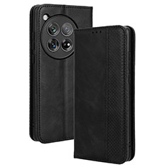 Coque Portefeuille Livre Cuir Etui Clapet BY4 pour OnePlus Ace 3 5G Noir