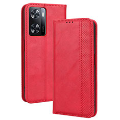 Coque Portefeuille Livre Cuir Etui Clapet BY4 pour OnePlus Nord N20 SE Rouge