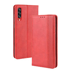 Coque Portefeuille Livre Cuir Etui Clapet BY4 pour Samsung Galaxy A70 Rouge