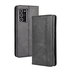 Coque Portefeuille Livre Cuir Etui Clapet BY4 pour Samsung Galaxy Note 20 Ultra 5G Noir