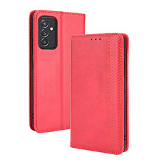 Coque Portefeuille Livre Cuir Etui Clapet BY4 pour Samsung Galaxy Quantum2 5G Rouge