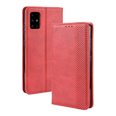 Coque Portefeuille Livre Cuir Etui Clapet BY4 pour Samsung Galaxy S20 Plus Rouge
