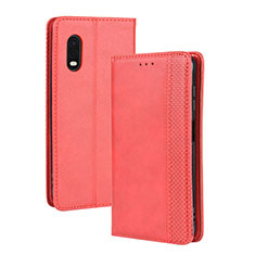 Coque Portefeuille Livre Cuir Etui Clapet BY4 pour Samsung Galaxy XCover Pro Rouge