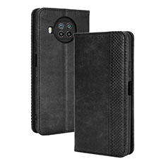 Coque Portefeuille Livre Cuir Etui Clapet BY4 pour Xiaomi Mi 10i 5G Noir