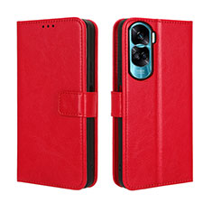 Coque Portefeuille Livre Cuir Etui Clapet BY5 pour Huawei Honor 90 Lite 5G Rouge