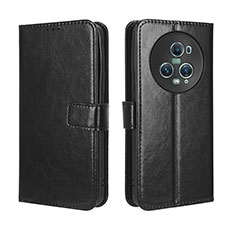 Coque Portefeuille Livre Cuir Etui Clapet BY5 pour Huawei Honor Magic5 Pro 5G Noir