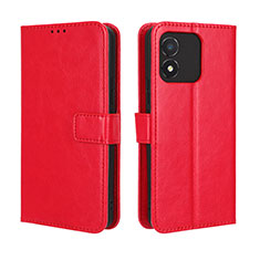 Coque Portefeuille Livre Cuir Etui Clapet BY5 pour Huawei Honor X5 Rouge