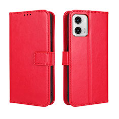 Coque Portefeuille Livre Cuir Etui Clapet BY5 pour Motorola Moto G 5G (2023) Rouge