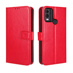 Coque Portefeuille Livre Cuir Etui Clapet BY5 pour Nokia C22 Rouge