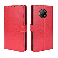 Coque Portefeuille Livre Cuir Etui Clapet BY5 pour Nokia G300 5G Rouge