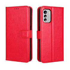 Coque Portefeuille Livre Cuir Etui Clapet BY5 pour Nokia G60 5G Rouge