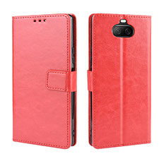Coque Portefeuille Livre Cuir Etui Clapet BY5 pour Sony Xperia 8 Lite Rouge