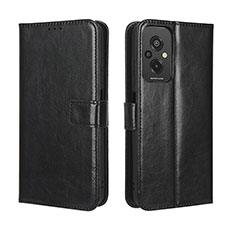 Coque Portefeuille Livre Cuir Etui Clapet BY5 pour Xiaomi Redmi 11 Prime 4G Noir