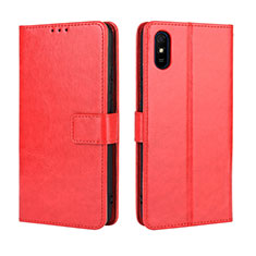 Coque Portefeuille Livre Cuir Etui Clapet BY5 pour Xiaomi Redmi 9AT Rouge
