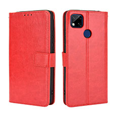 Coque Portefeuille Livre Cuir Etui Clapet BY5 pour Xiaomi Redmi 9C Rouge