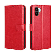 Coque Portefeuille Livre Cuir Etui Clapet BY5 pour Xiaomi Redmi A2 Rouge