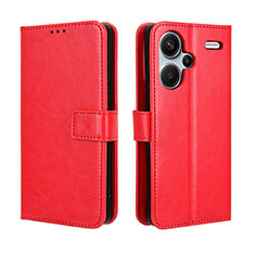 Coque Portefeuille Livre Cuir Etui Clapet BY5 pour Xiaomi Redmi Note 13 Pro+ Plus 5G Rouge