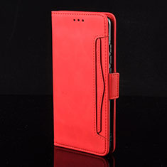Coque Portefeuille Livre Cuir Etui Clapet BY6 pour Huawei Honor X5 Rouge