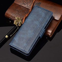 Coque Portefeuille Livre Cuir Etui Clapet BY6 pour Samsung Galaxy Z Fold2 5G Bleu
