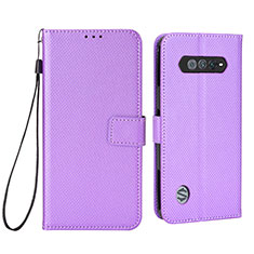 Coque Portefeuille Livre Cuir Etui Clapet BY6 pour Xiaomi Black Shark 4S 5G Violet