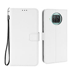 Coque Portefeuille Livre Cuir Etui Clapet BY6 pour Xiaomi Mi 10i 5G Blanc