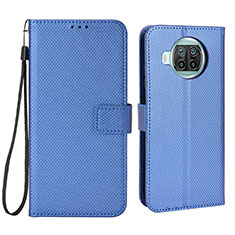 Coque Portefeuille Livre Cuir Etui Clapet BY6 pour Xiaomi Mi 10i 5G Bleu