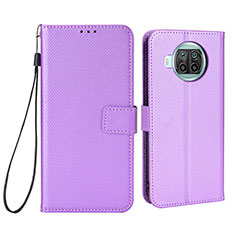 Coque Portefeuille Livre Cuir Etui Clapet BY6 pour Xiaomi Mi 10i 5G Violet