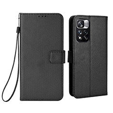Coque Portefeuille Livre Cuir Etui Clapet BY6 pour Xiaomi Mi 11i 5G (2022) Noir