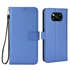 Coque Portefeuille Livre Cuir Etui Clapet BY6 pour Xiaomi Poco X3 Pro Bleu