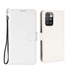Coque Portefeuille Livre Cuir Etui Clapet BY6 pour Xiaomi Redmi 10 (2022) Blanc