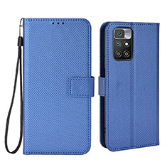 Coque Portefeuille Livre Cuir Etui Clapet BY6 pour Xiaomi Redmi 10 (2022) Bleu