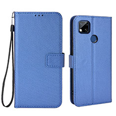 Coque Portefeuille Livre Cuir Etui Clapet BY6 pour Xiaomi Redmi 9C Bleu