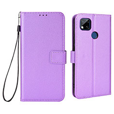 Coque Portefeuille Livre Cuir Etui Clapet BY6 pour Xiaomi Redmi 9C NFC Violet