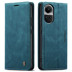 Coque Portefeuille Livre Cuir Etui Clapet C01S pour Oppo Reno10 Pro 5G Bleu