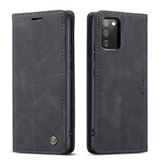 Coque Portefeuille Livre Cuir Etui Clapet C01S pour Samsung Galaxy A02s Noir